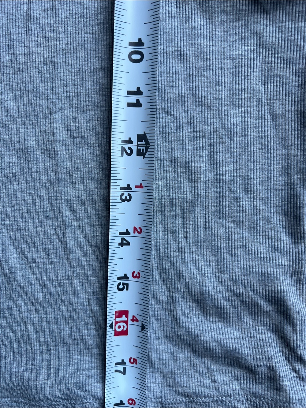 Athleta Heather Gray Ribbed Cropped High-Neck Tank - Picture 4 of 5